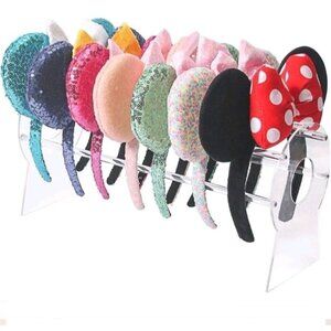 Ausalivan Acrylic Headband Holder Organizer,Headband Storage Display